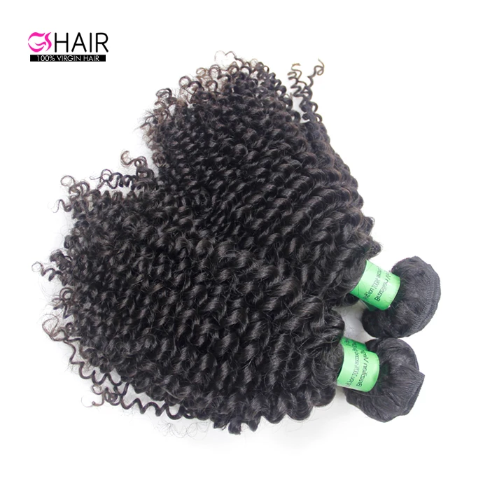 

Mongolian Curly Hair Extensions 4C Afro Kinky Curly Human Hair Weave
