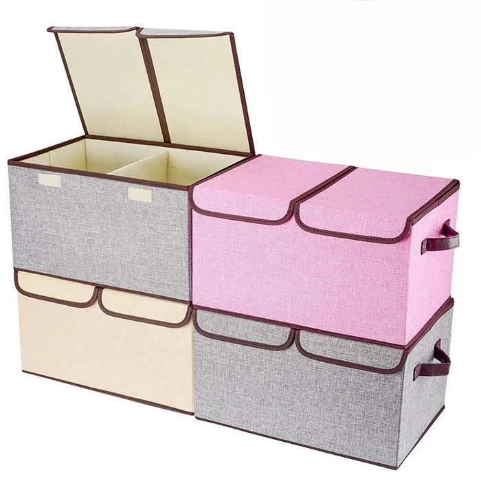 

Home Clothes Linen Fabric Organization Foldable Storage Bin, Customized color