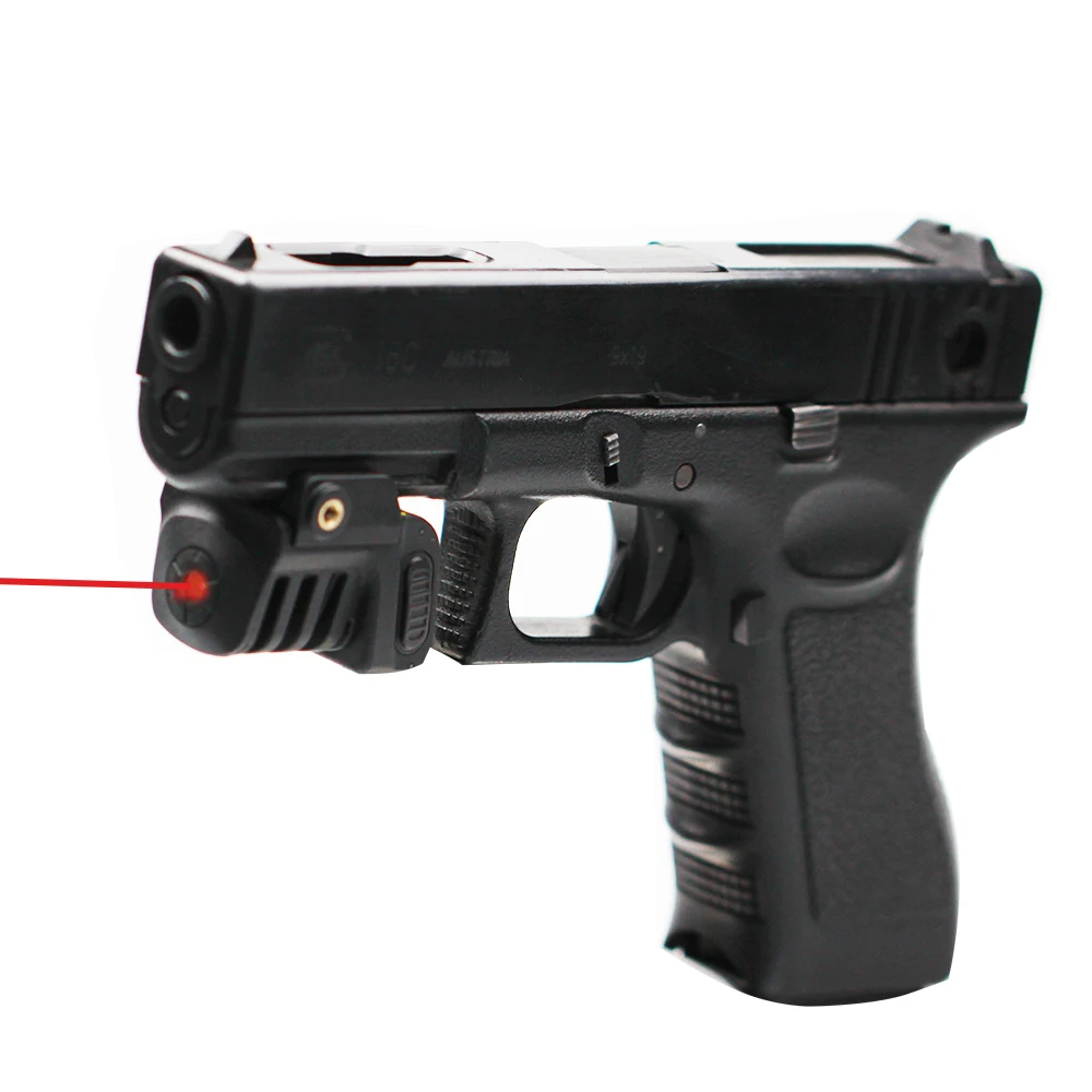 

Built-in rechargeable battery compact pistol gun red laser sight air gun weapons