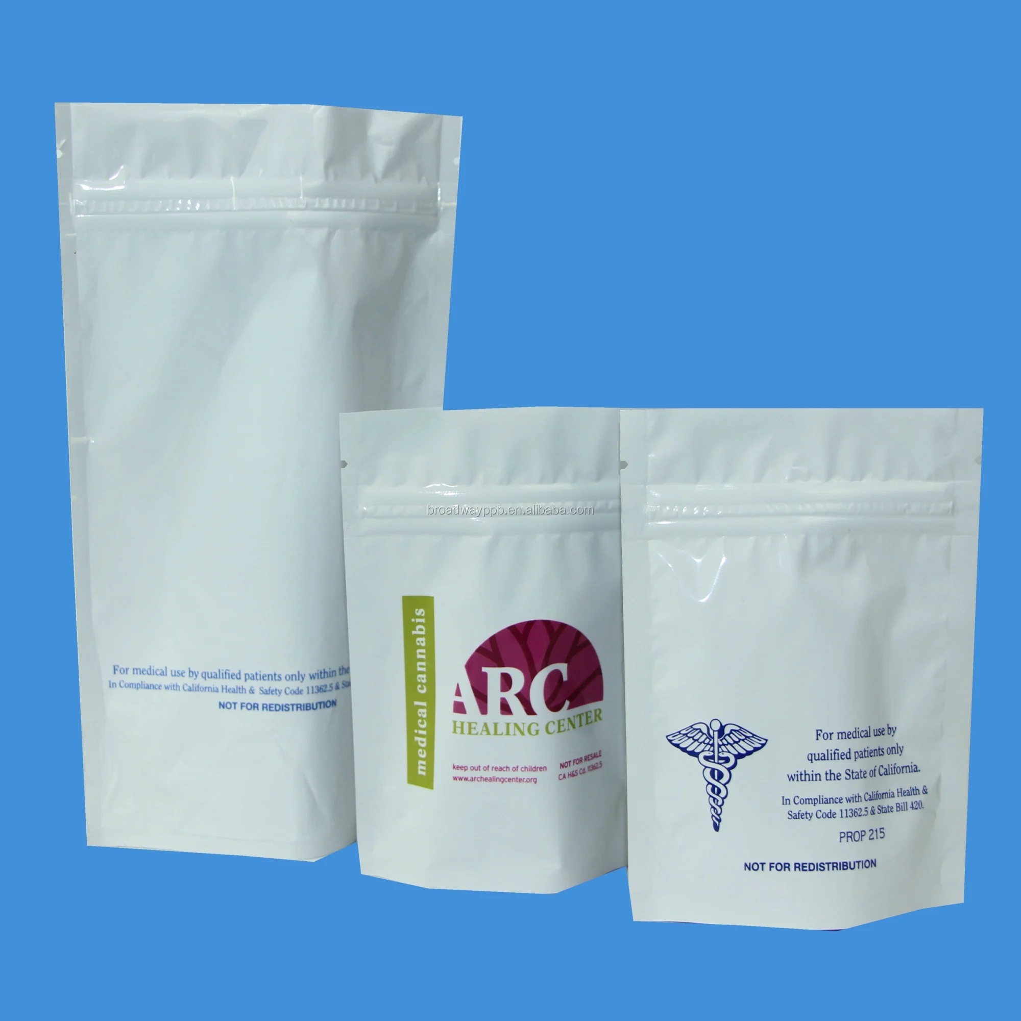 Custom Printed 1/8oz 1/4oz 1g 3.5g Reclosable Zipper Hemp Packaging Biodegradable Plastic Bags