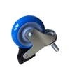 Blue Rubber Good Quality Rolling Wheel Castor