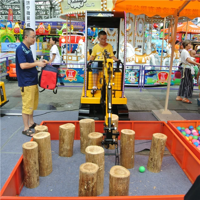 

hot sale 360//180 /90degree rotation Kids Mini Hydraulic wood grabber for amusement, Customizable