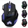 Modern gaming mice wired optical rgb light mouse good using