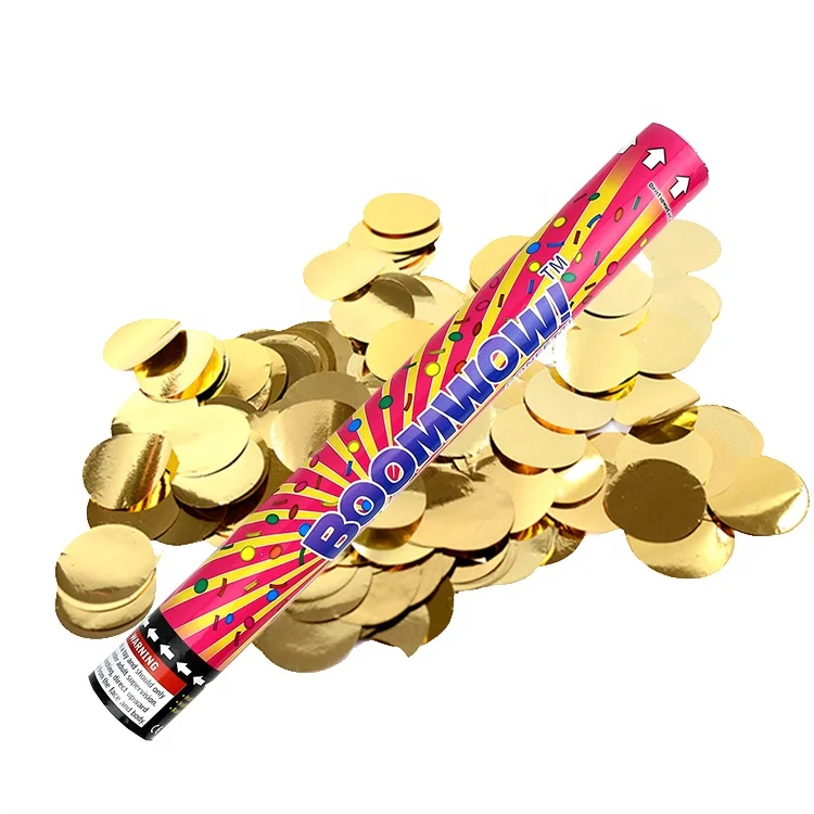 
Boomwow factory cheap price customize wedding party favor 80cm handheld compressed air confetti cannon 