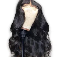 

China human hair wig supplier wholesale virgin malaysian body wave lace front wig with baby hair coaplay lace wig