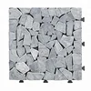 China factory of removable grey coral travertine stone decking tiles for tents floor
