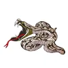 3D Crazy Snake Large Python Patch Iron on sew on Applique stitch bjj patch team embroidery patches locations on bjj gi,