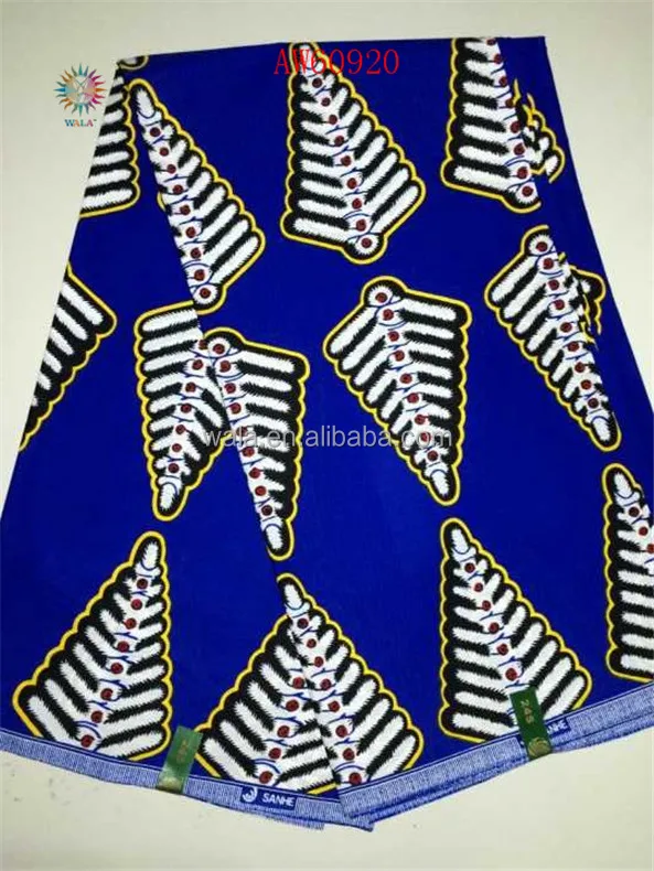 
AW60920-13 beautiful real WAX print fabric african hollandies wax 100%cotton wax fabric 