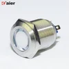 19MM Flat Surface 4Pin Solder Terminal 12V Tri-color Metal Indicator Led Light Red Yellow Green