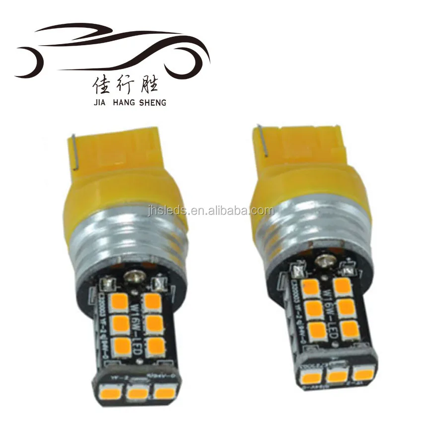 T20 7440 7443 Autos Car Led t20 2835 15 smd super white yellow red wedge light led lighting bulb