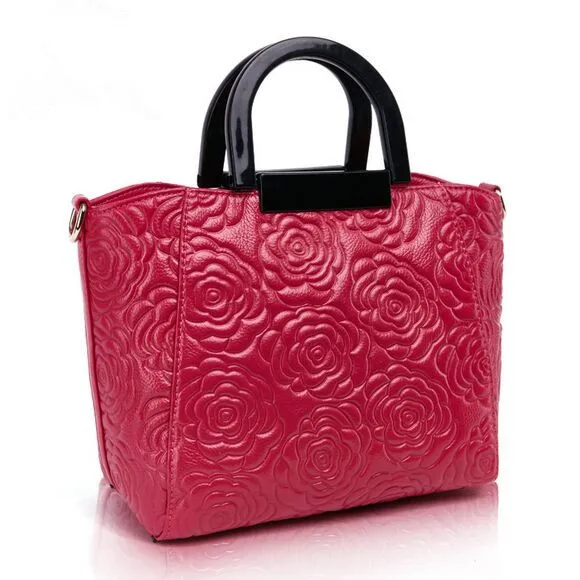 Fossil Embossed Leather Bag Find Get Quotations 2017 Embossed Bag Genuine Leather Quality Women Rose Handbag Lady Clutch Bags Vintage Shoulder
