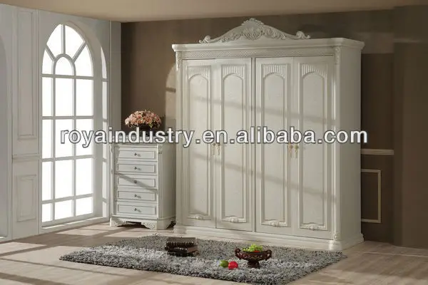 Estilo europeo de madera maciza tallada muebles de dormitorio ...