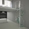 Professional Supplier Indoor/Outdoor Spiral Staircase with Glass or Steel Step