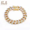 Wholesale custom 925 italy silver value bracelet mens urban bling bracelets