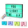 Battery powered a4 led cinema light box lightbox with letters