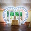 white heart arch prop for wedding stage emitting decoration marquee sign for sale