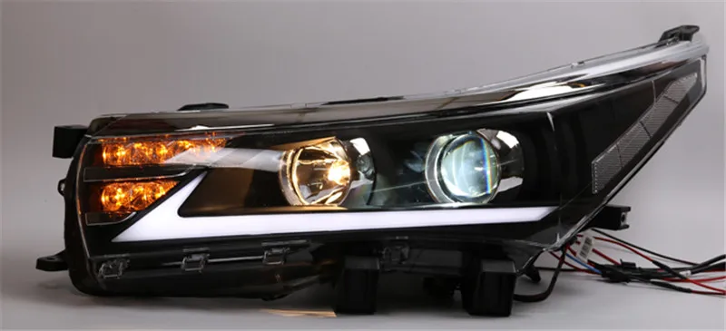 Vland manufacturer for car lamp for COROLLA head light for 2014-2018 for LED head lamp with turn signal+DRL