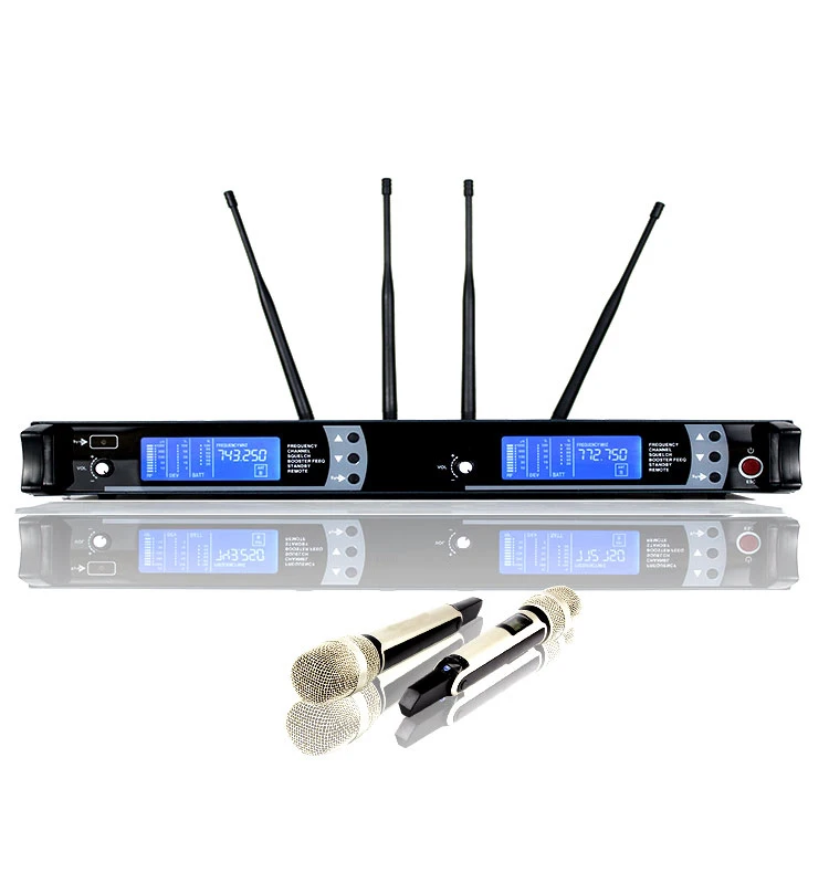 

professional wireless vocal system sm9000 with 2 pcs UHF microphone