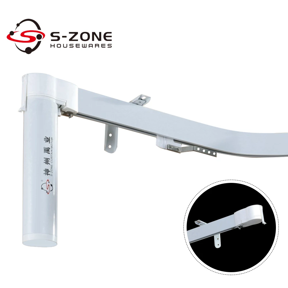 

Curved/Bendable Automatic Electric Motorized Curtain Track with Motor