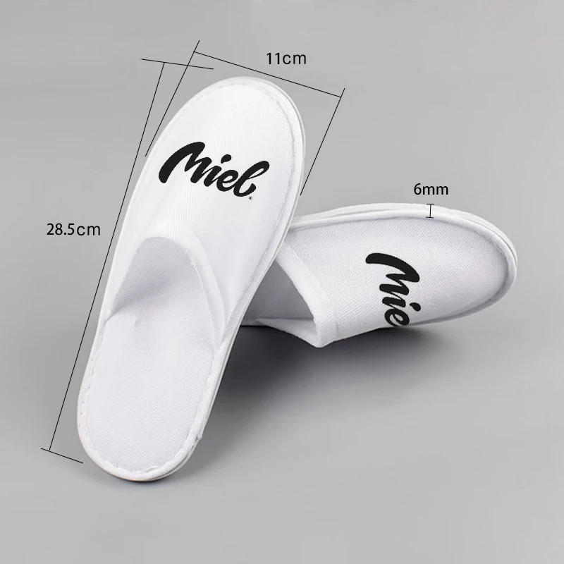 

Personalized Design Sublimation Printing Custom Polyester Hotel Slipper, White
