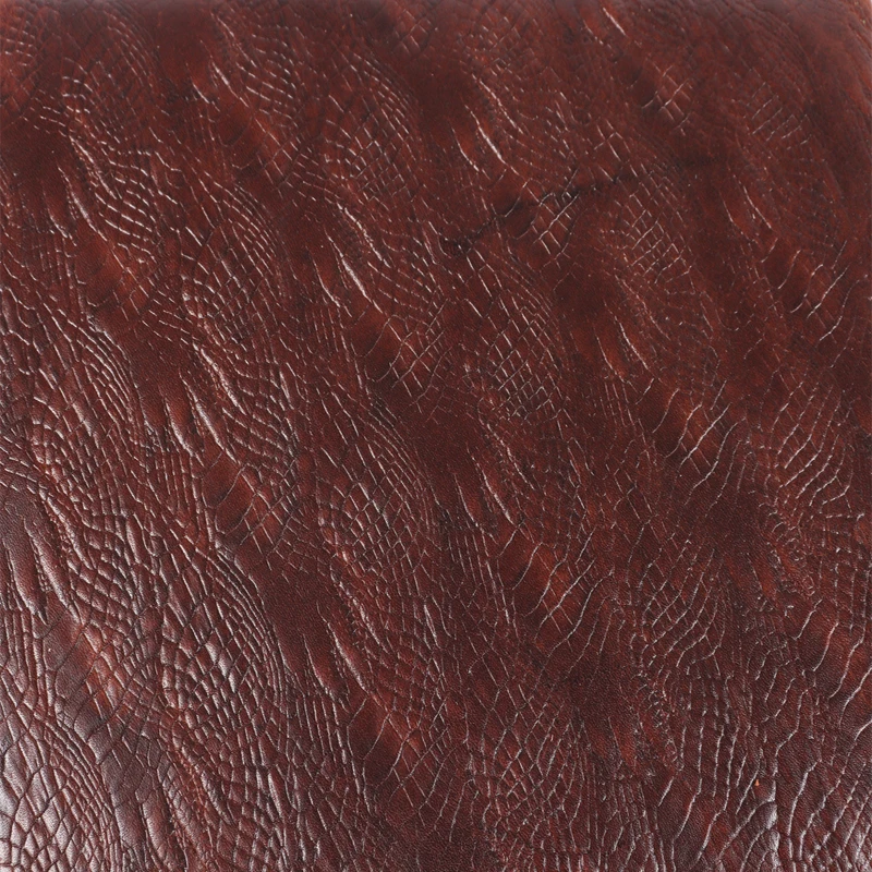Real Leather Cow Hides Chicken Feet Embossed Pattern Leather