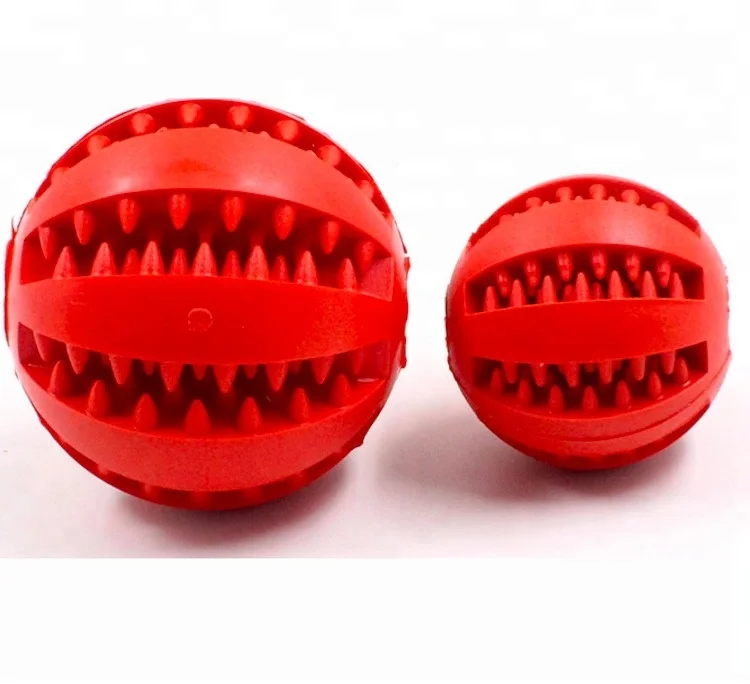 

Useful Rubber Pet Dog Puppy Ball Chew Teething Treat Training Play ball Toy, N/a