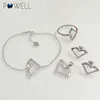 Wholesale high quality OEM/ODM custom logo wedding Jewelry set