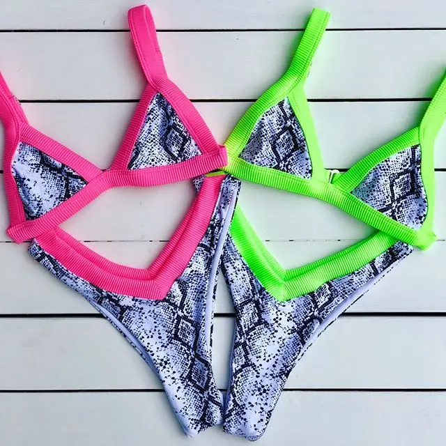 Personalized All Over Print Bikinis Woman Swimwear,Custom Bikinis In