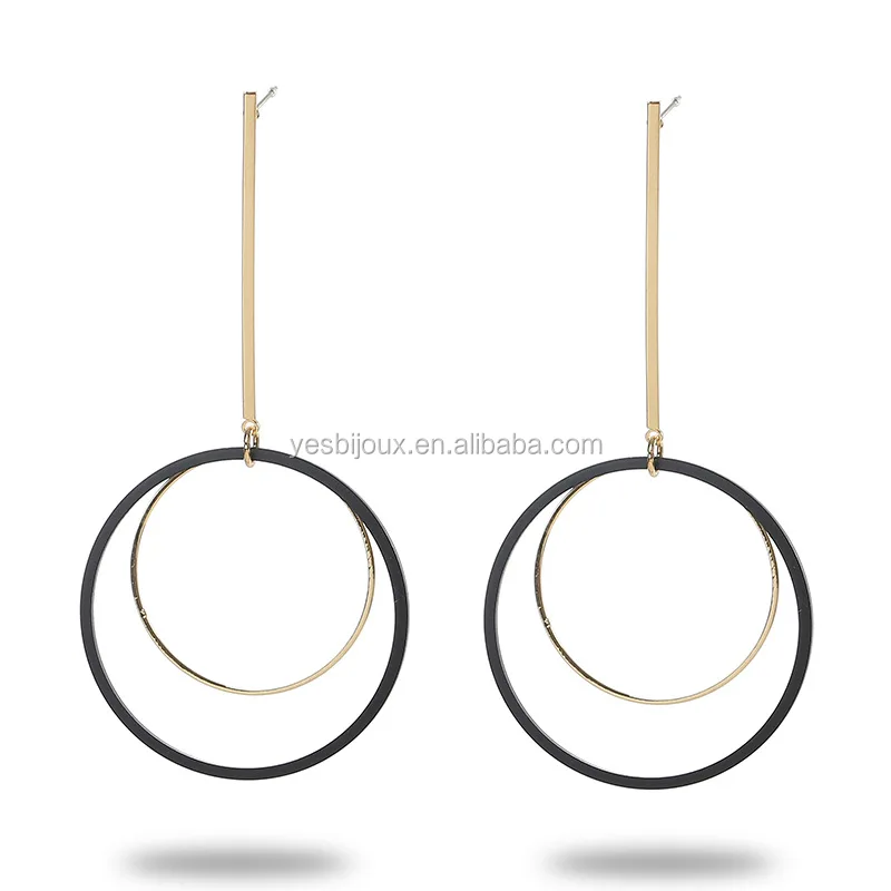 

gold jewelry without stone fashion earring no crystal