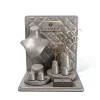 Yadao Luxury Retro Leather Jewelry Display Set with Metallic Elements