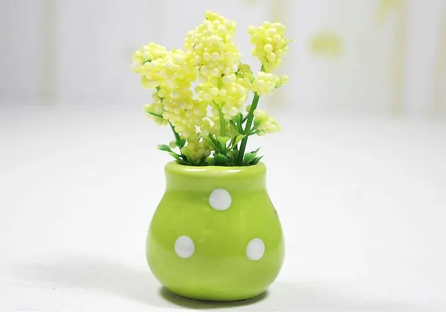 Kreatif Keramik Pot  Bunga  Mini Buatan Tanaman  Hias  Untuk 