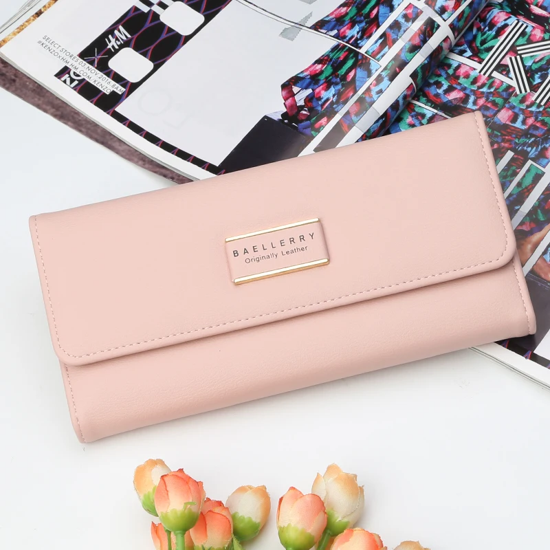 

Baellerry New Model Woman Wallet Ladies Purse Money Clip Long Design., 10 colors