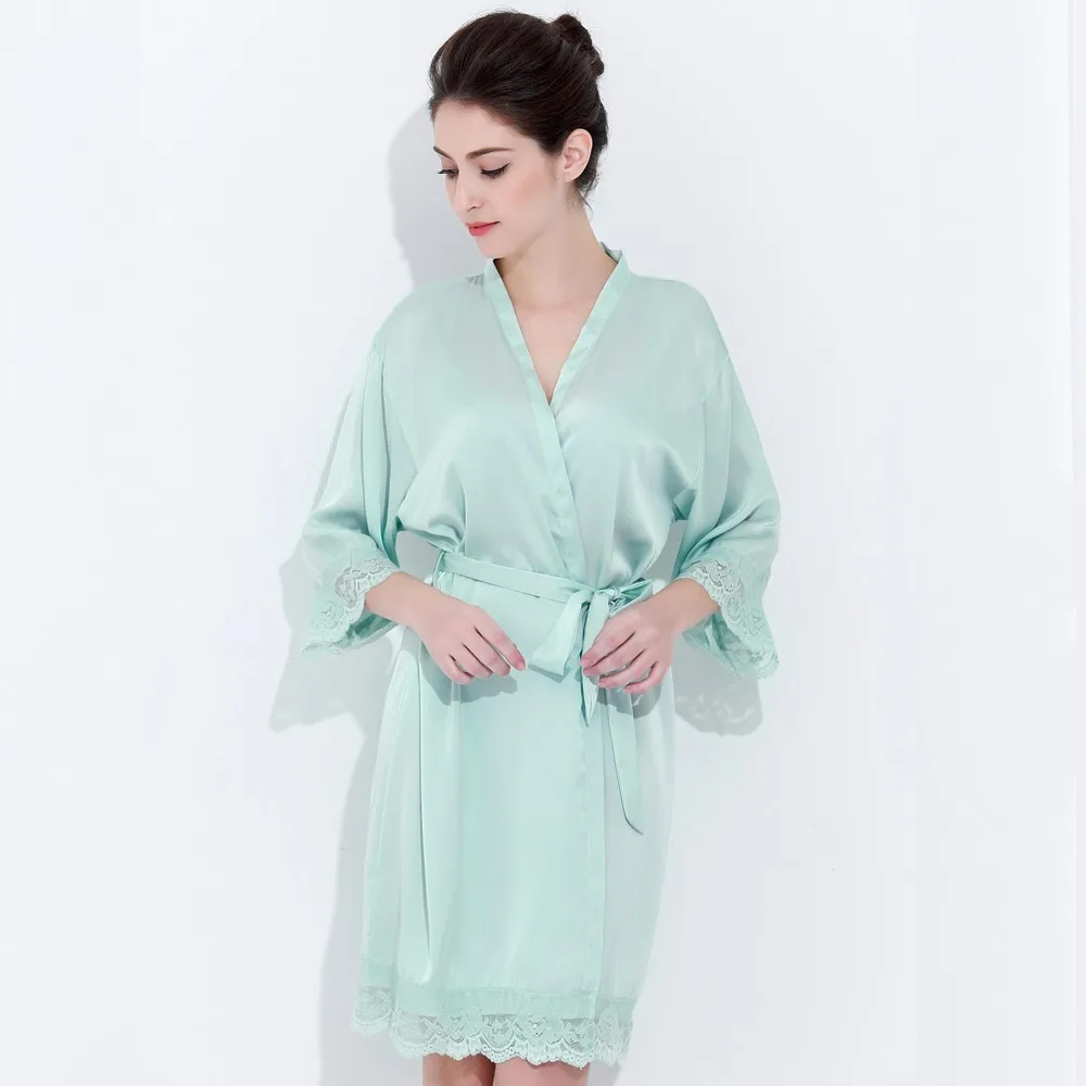 805 Good Quality Solid Lace House Robe Women With Polyester - Buy House ...