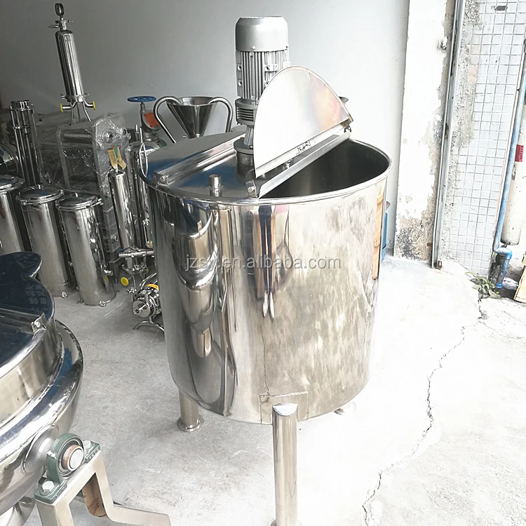 500L electric heated stainless steel stirred tank/ jacketed dishwashing liquid mixing processing equipment
