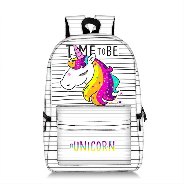 

Coolost Unique Backpack Cute Unicorn Panda Print Bag Pocket Girls Women All Over Printed Magic School Bags