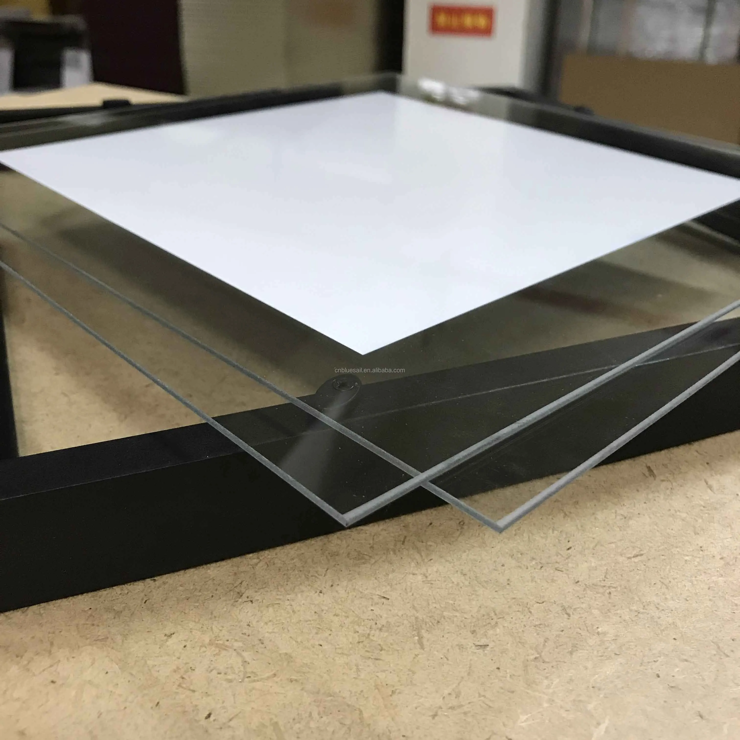 Floating Frame 11x14",Bevel Glass Photo Frame,Black/white/wood Art