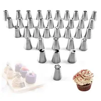 

Lixsun Hot Sales Stainless Steel Russian Icing Piping Cake Nozzle Tips Set