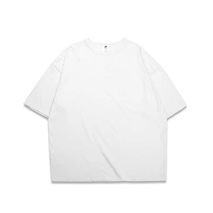 

2019 New Trends In The Summer Mens Oversized Plain Tee Shirt 100% Cotton Men T-shirt