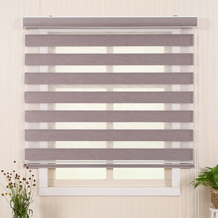 

wholesale horizontal rechargeable battery powered motorized zebra blinds, Various colors available