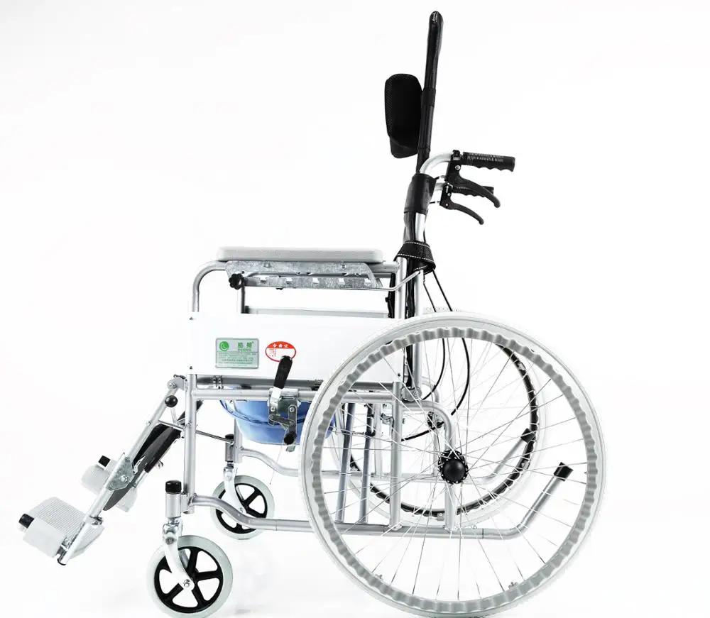 Standard Width Adjustable Height Foldable Manual Lightweight Wheelchair