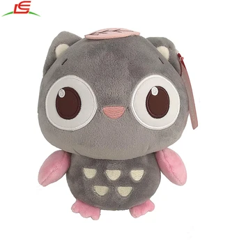 Burung Hantu Abu Abu Boneka Mewah Mainan Kawaii Plush Suka Diemong