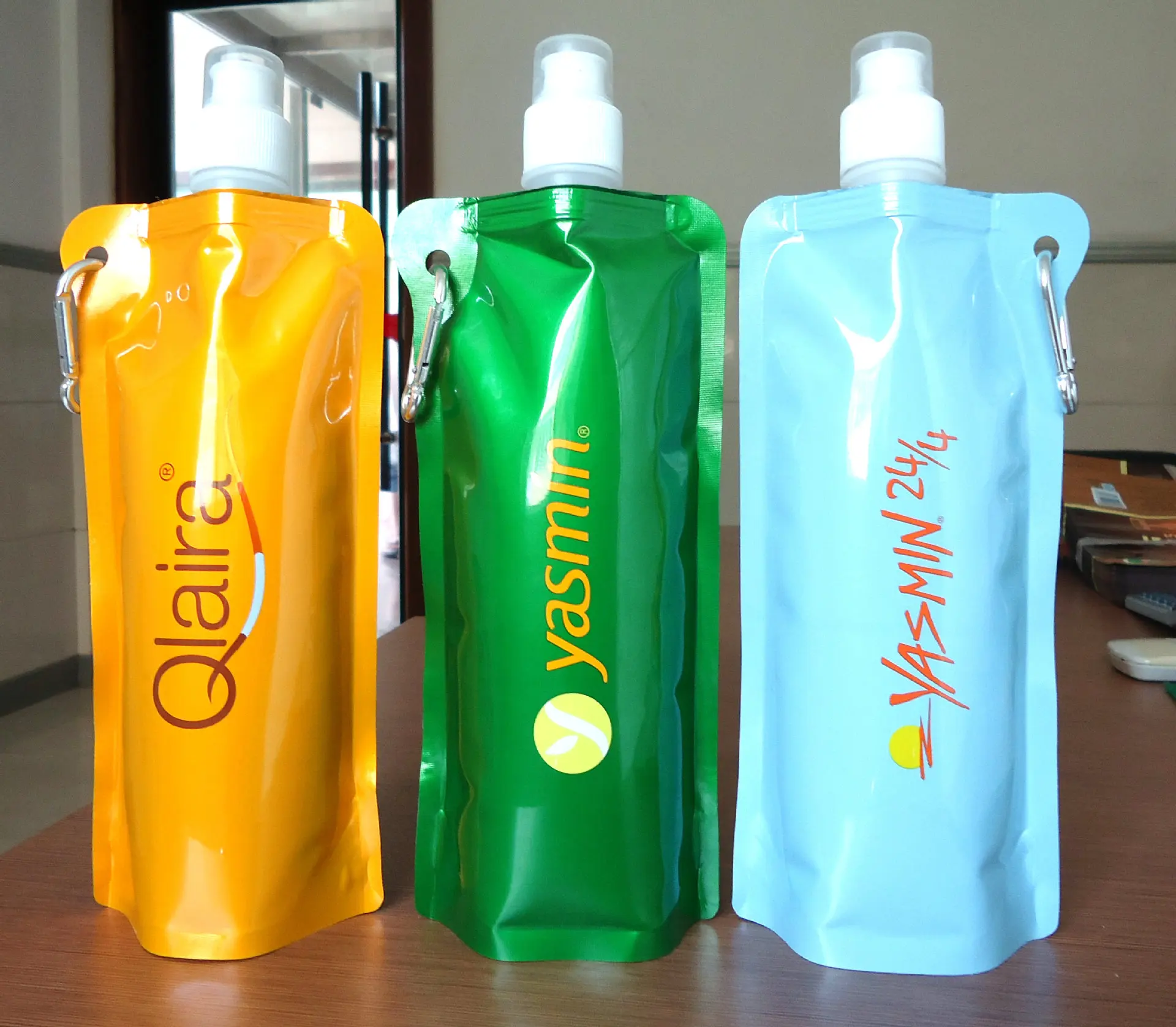 Eco-friendly Customized BPA Free Sports Folding Water Bag