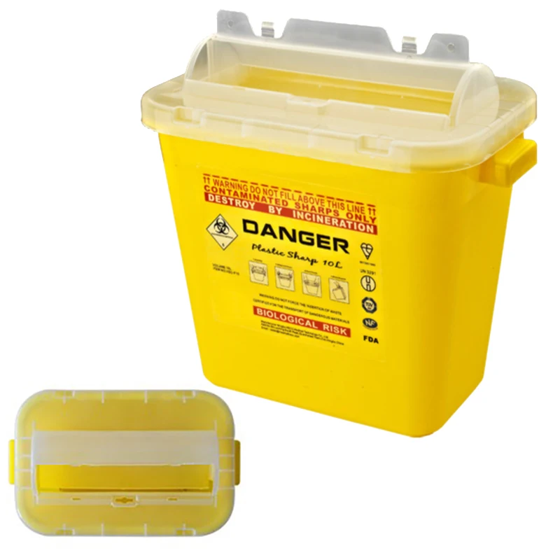 Hospital Use 10l Biohazard Sharps Container For Used Razor Blades Buy
