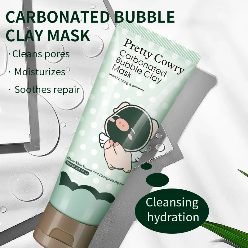 

Pretty cowry black pig cleansing mask carbonated bubble mask for Cute girls