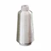 Zari Yarn Ms type 150D Polyester Metallic Yarn Pure Silver Thread for Embroidery