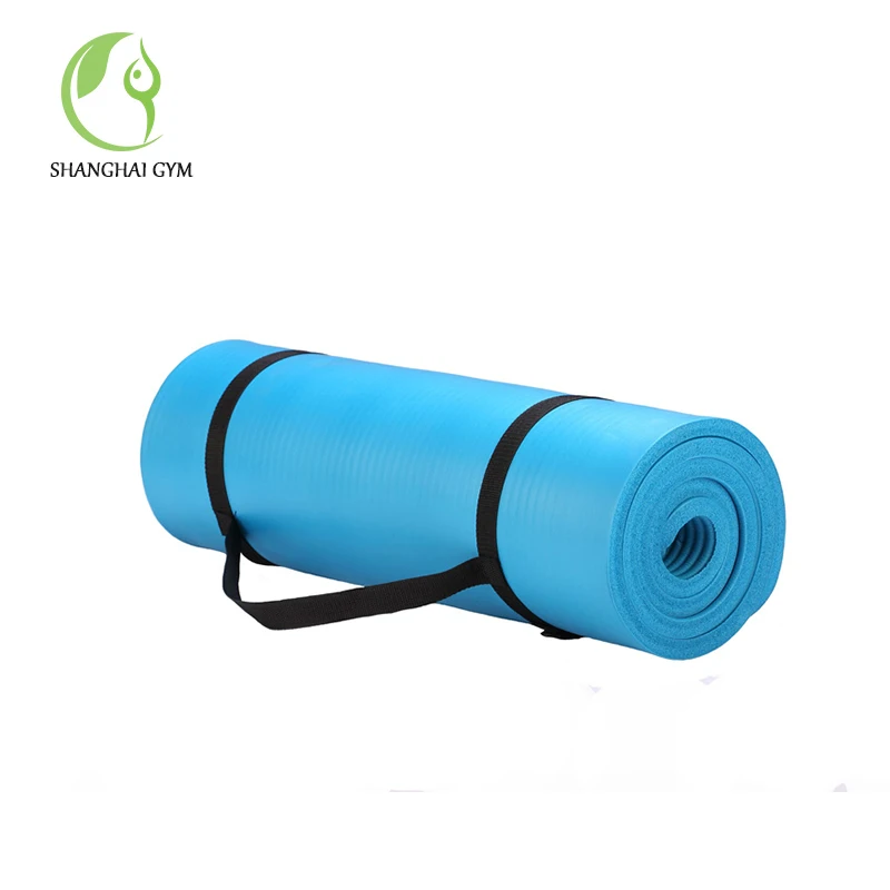 

new design manufacturer nbr extra thick yoga mat with carrying strap, Required colors