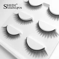 

Fashion Makeup False Eyelashes 3 Pairs Long Thick Black Fake Eye Lashes Cilia Cilios Eyelashes Faux Cils