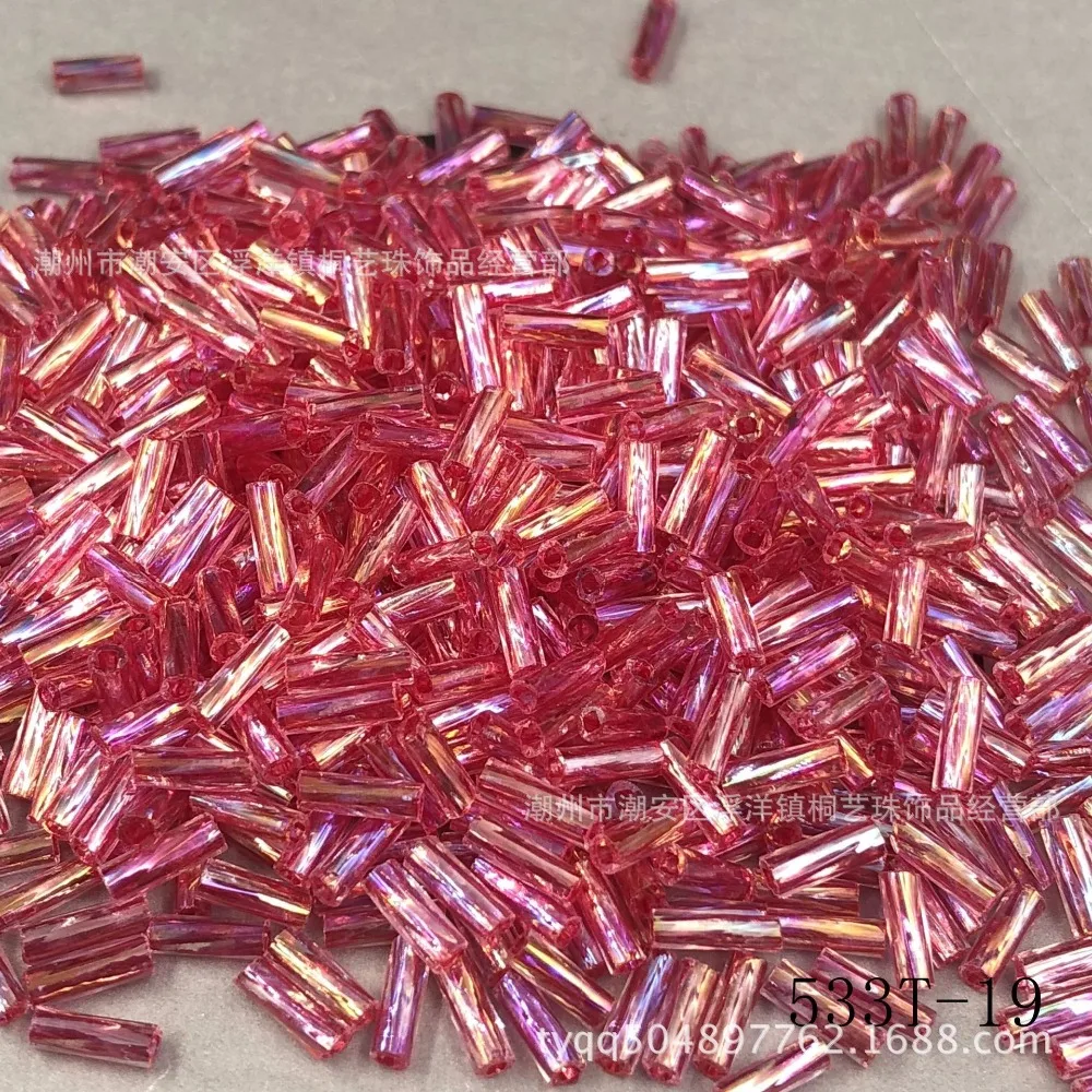 

6MM Long Bugle Twist Seed Beads, N/a