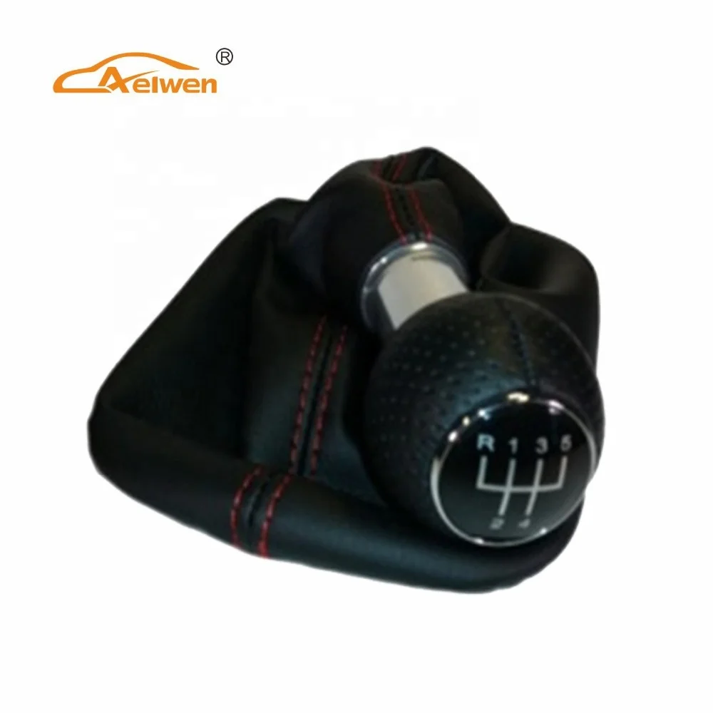 
Aelwen Car leather gear shift knob for A3 8L 96 03 HANDLE   COVER WITH RED SEAM  (60510862793)