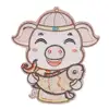 made in China wedding tape embroidery brass badge petitfee eye patch